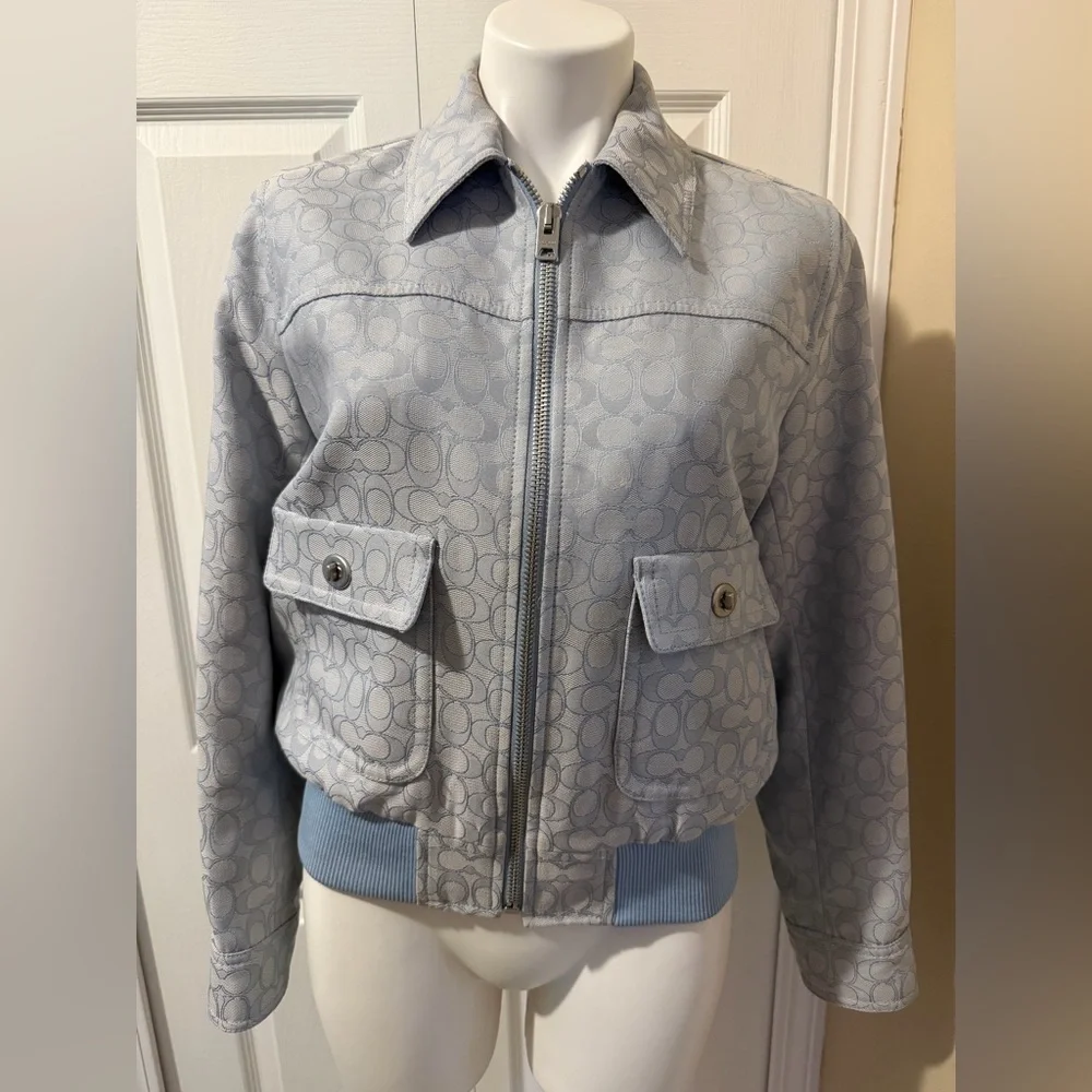 Coach Signature Jacquard Bomber Jacket (Style No. C9780), Size S